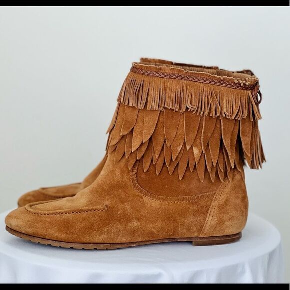 Aquazzura Tiger Lily Booties, Cognac-RETAILS FOR $840!!! Great price! - Picture 6 of 9